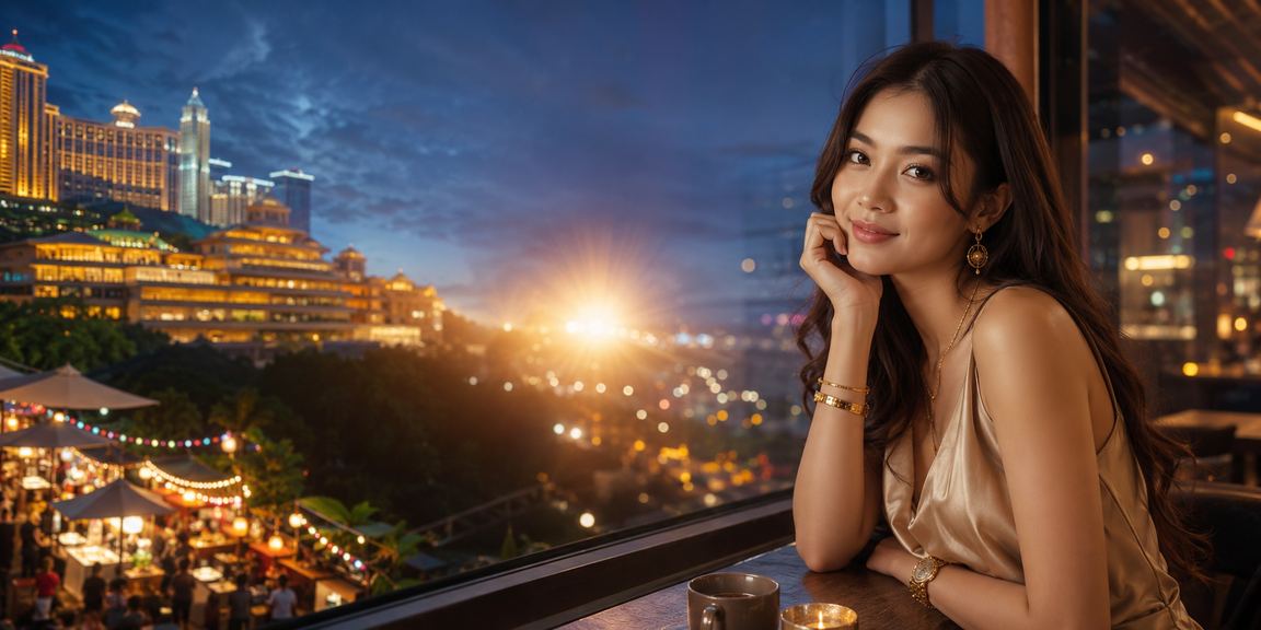 Suasana permainan meja kasino gaya Malaysia di Genting Highlands