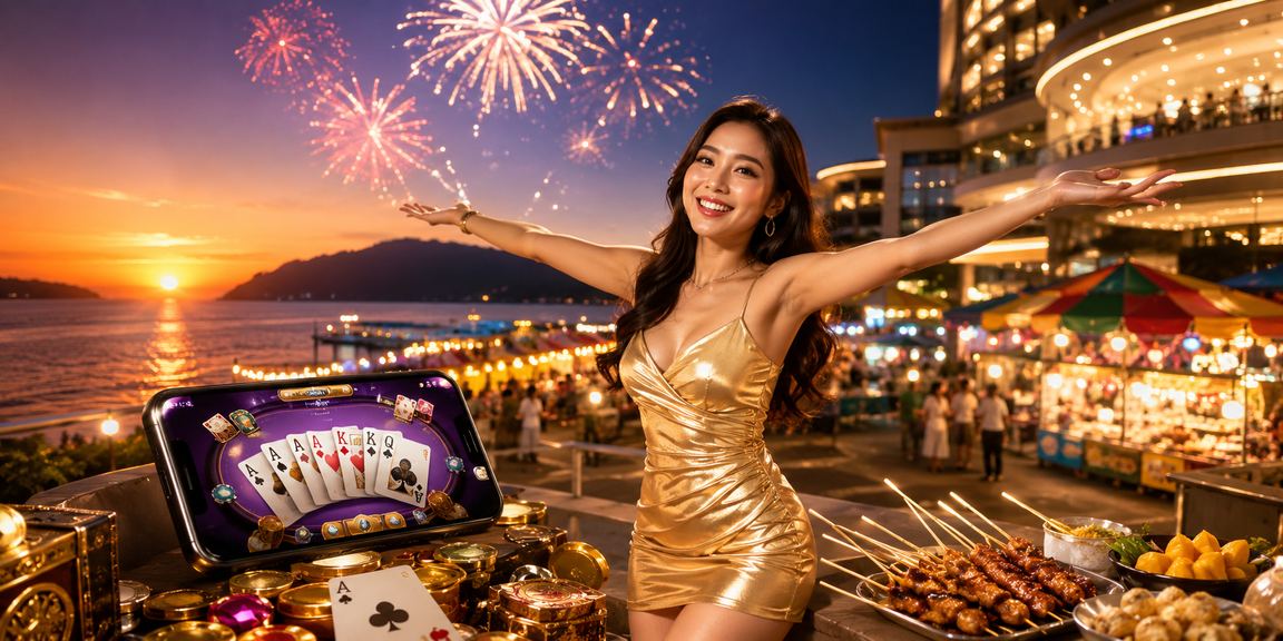 Pemain Malaysia bermain permainan meja teen patti dalam talian di Kota Kinabalu